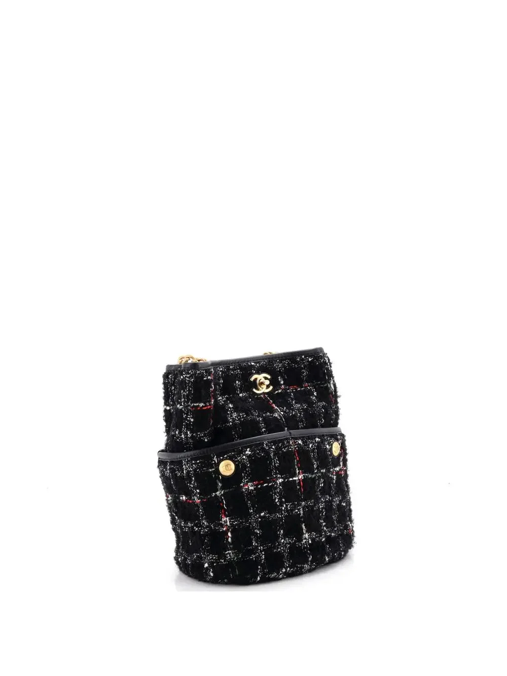 Chanel Cc Turnlock Chain Bucket Tote #277221C40B